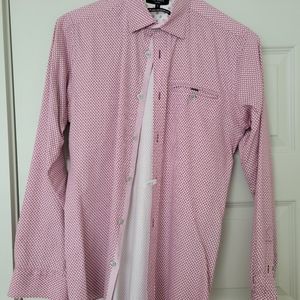 Red Ted Baker Dress Shirt Size 2